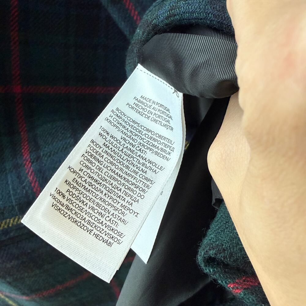 Ralph Lauren Tartan Plaid Wool Blazer - Picture 4 of 5